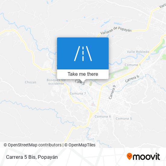 Mapa de Carrera 5 Bis