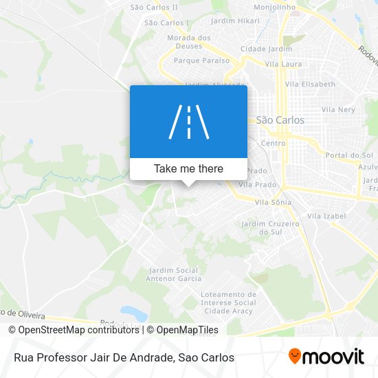 Rua Professor Jair De Andrade map