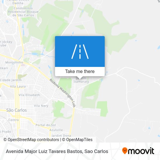 Avenida Major Luiz Tavares Bastos map