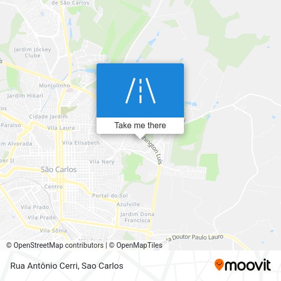 Rua Antônio Cerri map