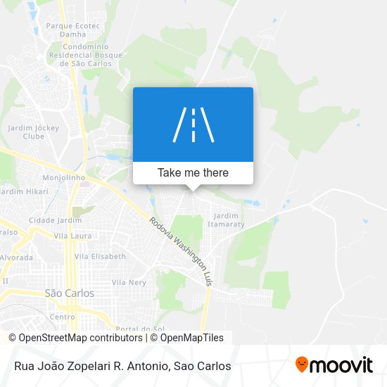 Rua João Zopelari R. Antonio map