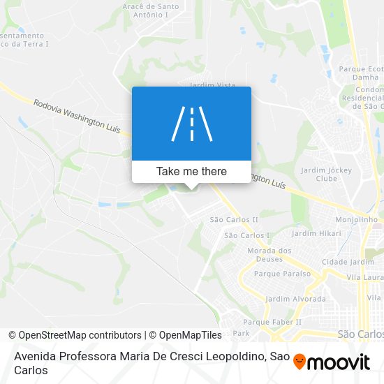Avenida Professora Maria De Cresci Leopoldino map