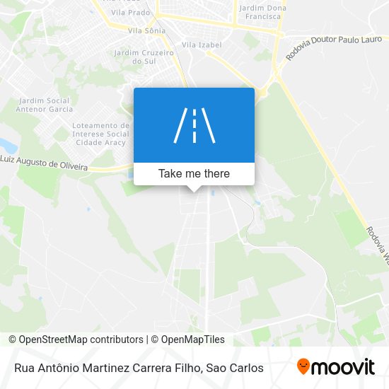 Rua Antônio Martinez Carrera Filho map