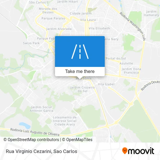 Rua Virginio Cezarini map