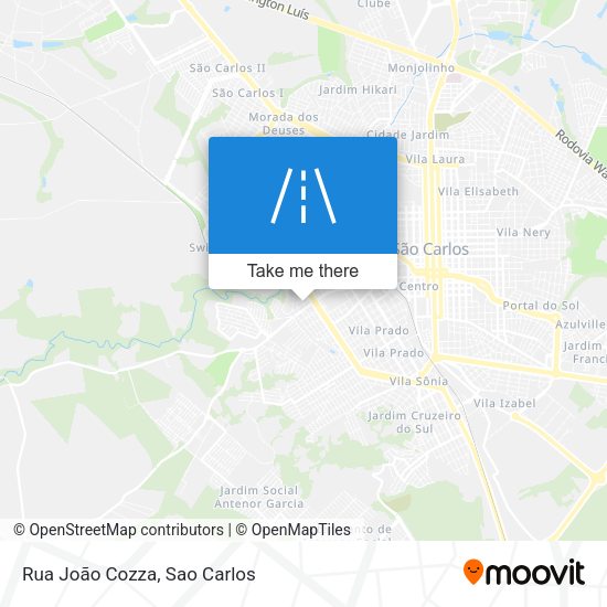 Rua João Cozza map