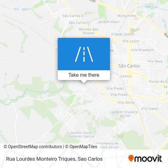 Rua Lourdes Monteiro Triques map
