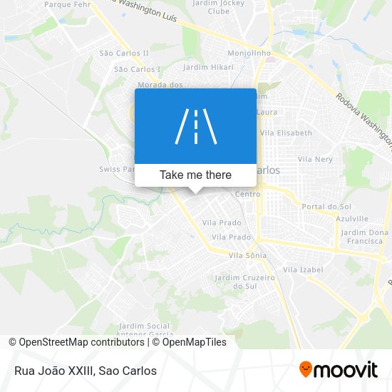 Rua João XXIII map