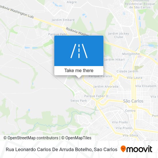 Rua Leonardo Carlos De Arruda Botelho map