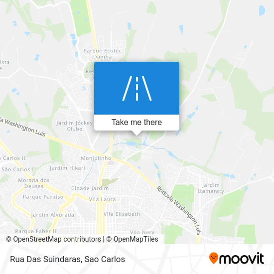 Rua Das Suindaras map