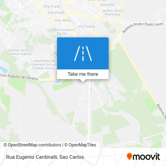 Rua Eugenio Cardinalli map