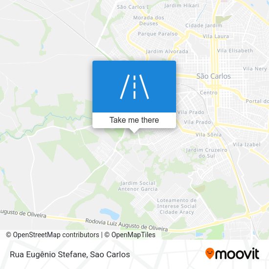 Rua Eugênio Stefane map