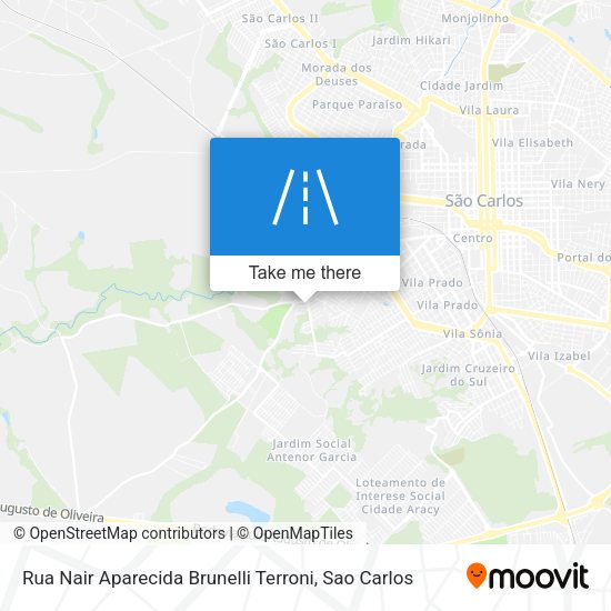 Rua Nair Aparecida Brunelli Terroni map