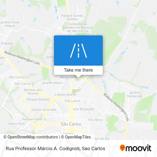 Rua Professor Márcio A. Codignoli map