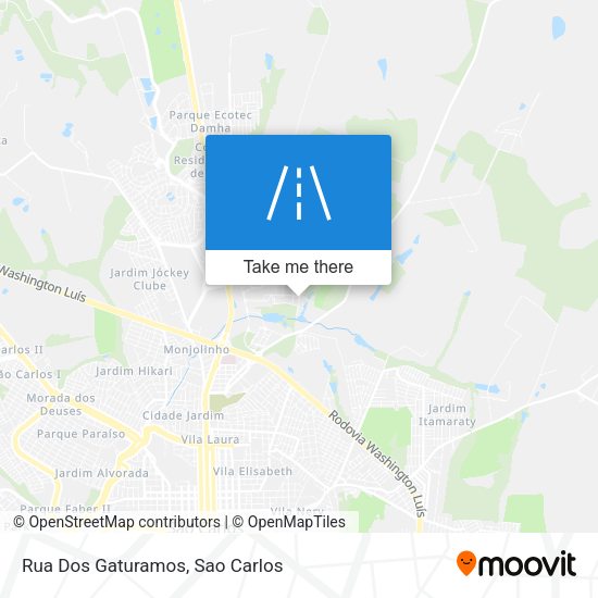 Rua Dos Gaturamos map