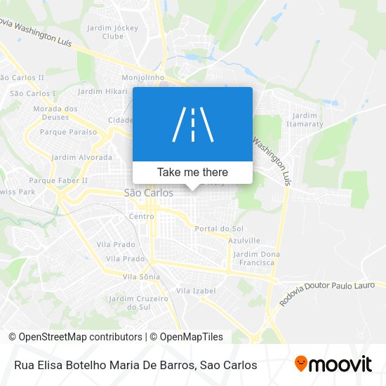 Rua Elisa Botelho Maria De Barros map