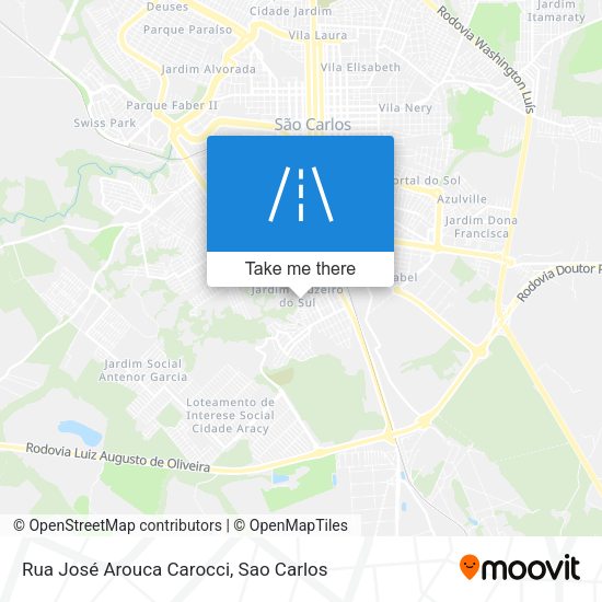 Rua José Arouca Carocci map