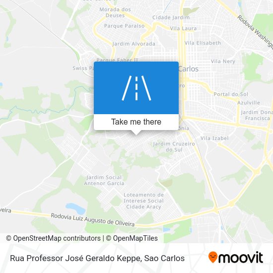 Rua Professor José Geraldo Keppe map