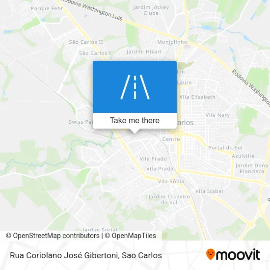Rua Coriolano José Gibertoni map