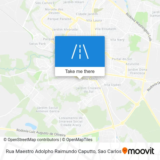 Rua Maestro Adolpho Raimundo Caputto map