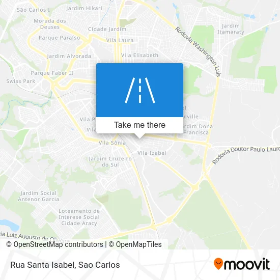 Rua Santa Isabel map