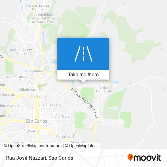Rua José Nazzari map