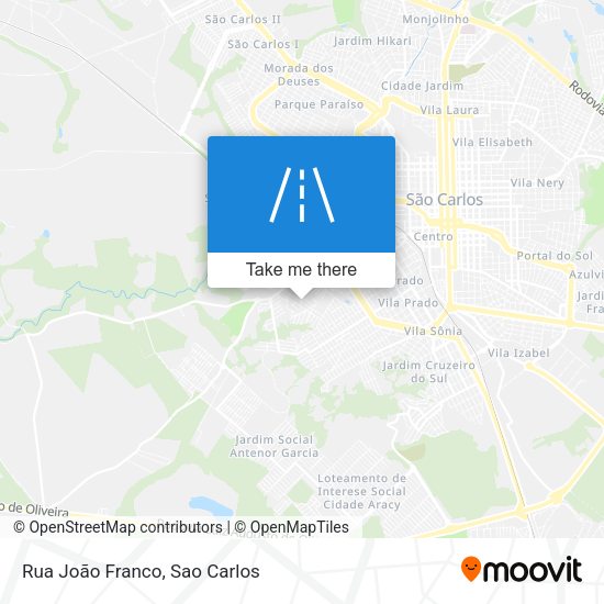 Rua João Franco map