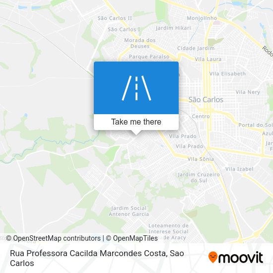 Rua Professora Cacilda Marcondes Costa map