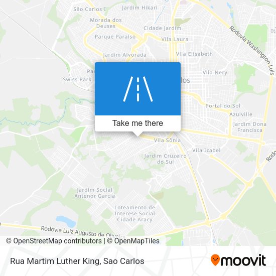 Rua Martim Luther King map