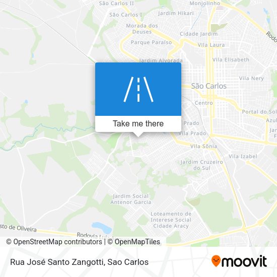 Rua José Santo Zangotti map