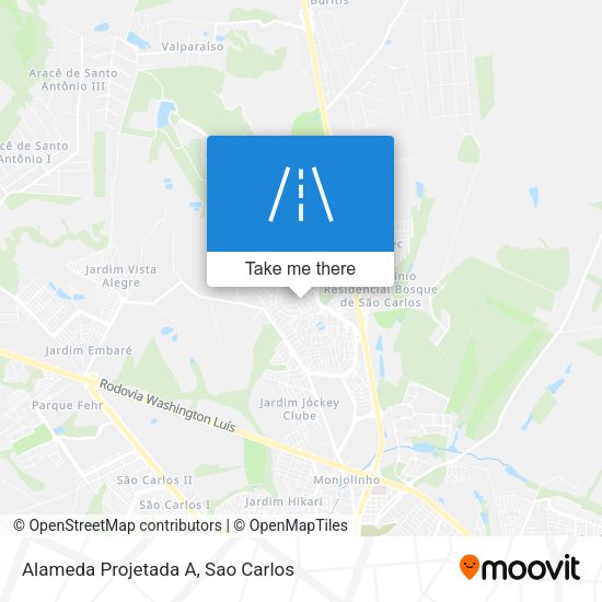 Alameda Projetada A map