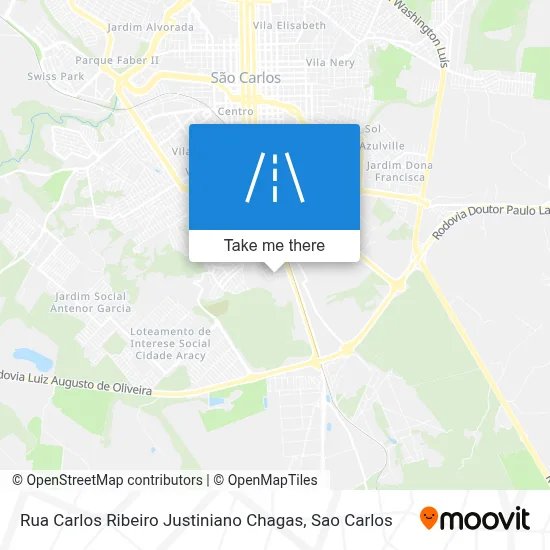 Rua Carlos Ribeiro Justiniano Chagas map