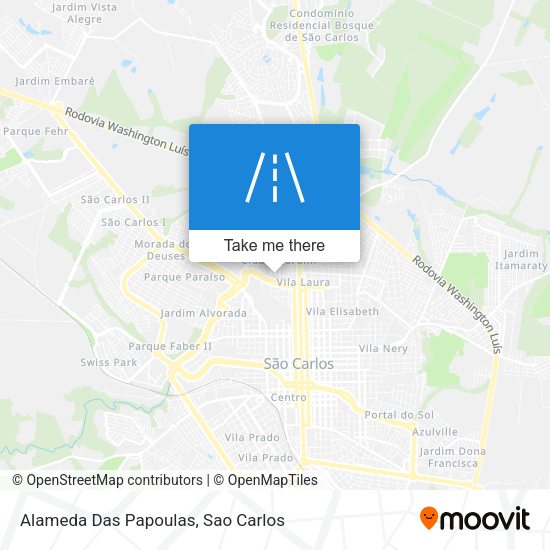 Alameda Das Papoulas map