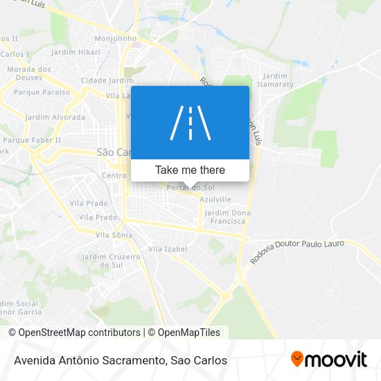 Avenida Antônio Sacramento map