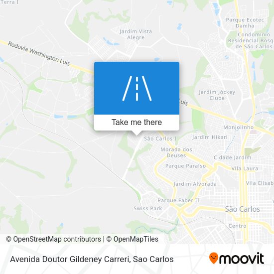 Avenida Doutor Gildeney Carreri map