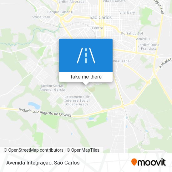 Avenida Integração map