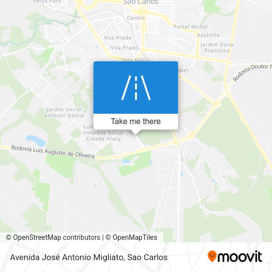 Avenida José Antonio Migliato map