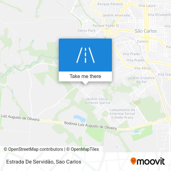 Estrada De Servidão map
