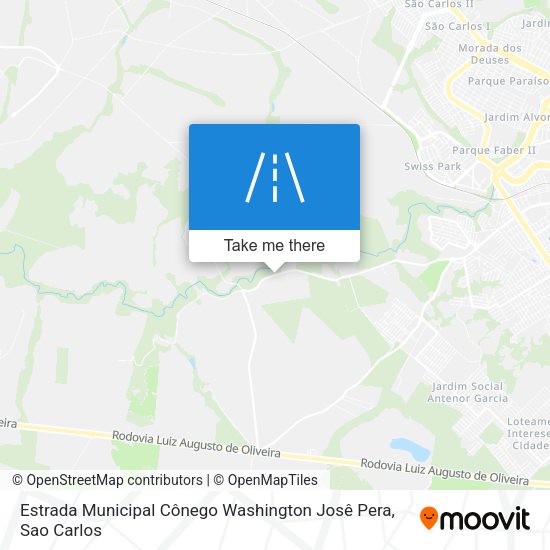 Estrada Municipal Cônego Washington Josê Pera map