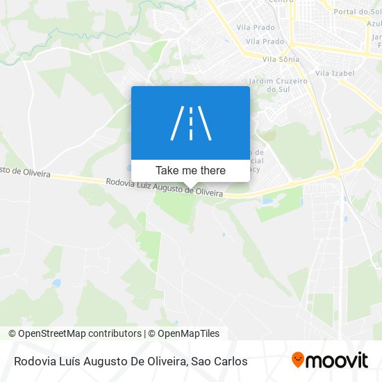 Rodovia Luís Augusto De Oliveira map