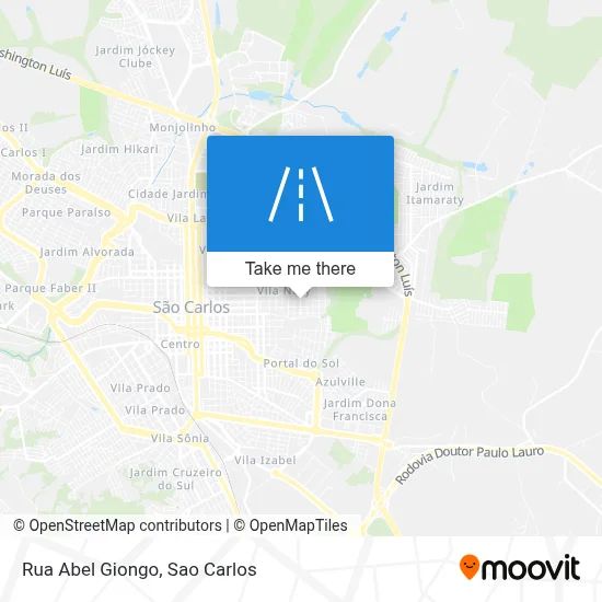 Rua Abel Giongo map