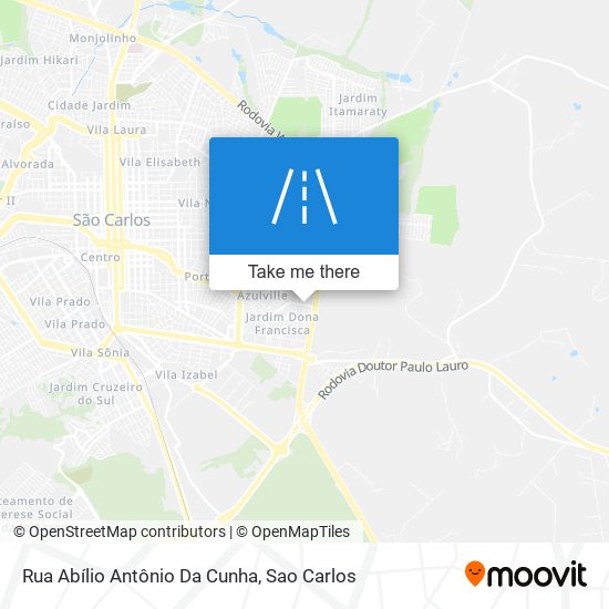 Mapa Rua Abílio Antônio Da Cunha