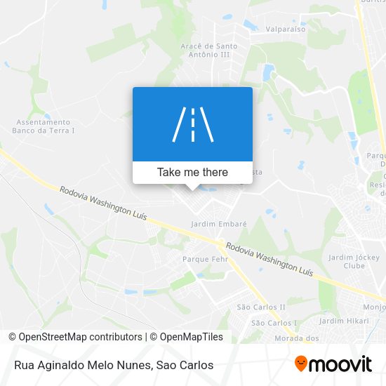 Rua Aginaldo Melo Nunes map