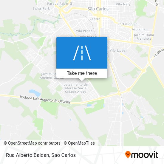 Rua Alberto Baldan map