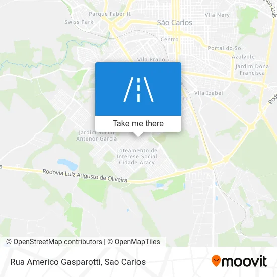 Rua Americo Gasparotti map