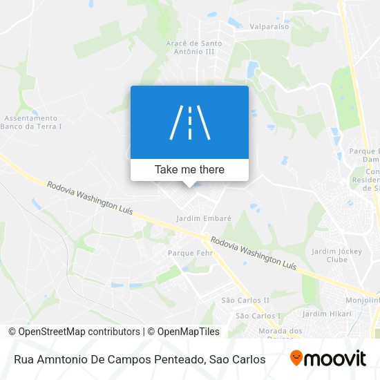 Rua Amntonio De Campos Penteado map