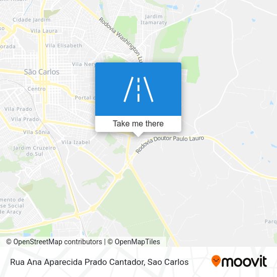 Rua Ana Aparecida Prado Cantador map
