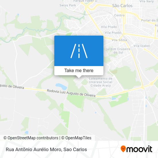 Rua Antõnio Aurélio Moro map