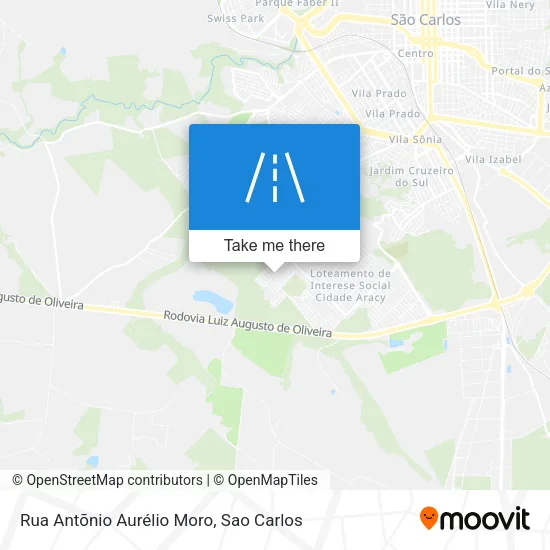 Rua Antõnio Aurélio Moro map