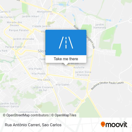 Rua Antônio Carreri map