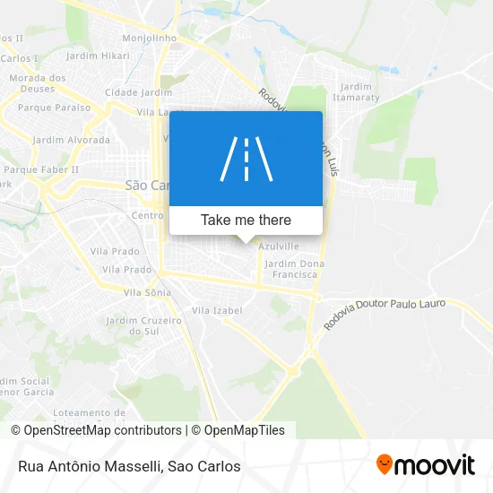 Rua Antônio Masselli map
